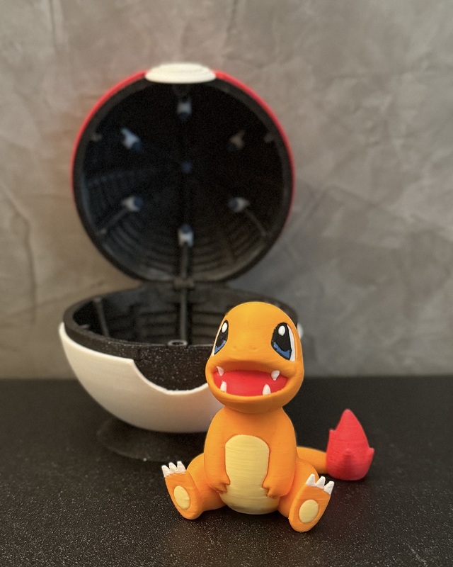 3D Printed Charmander - Collectible Pokemon Figure