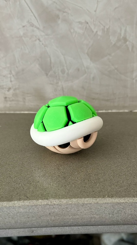 Koopa shell super mario 3D printed multi color