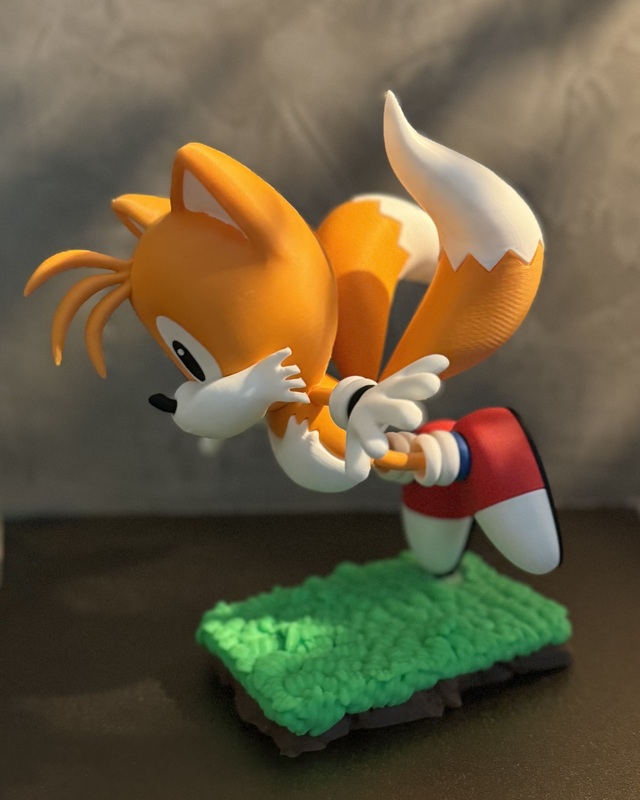 Tails 3D Printed Figure 