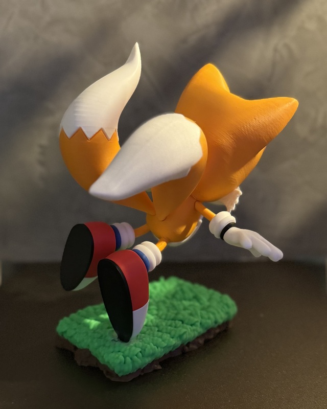 Tails 3D Printed Figure 